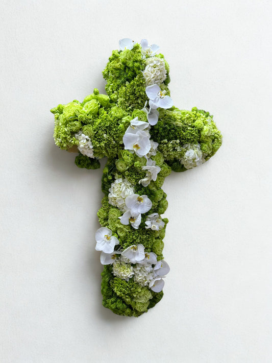 cruz verde elegante