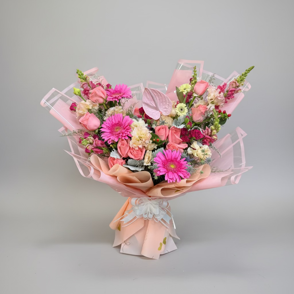 Ramo coreano rosa mediano