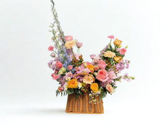 canasta de flores finas chica