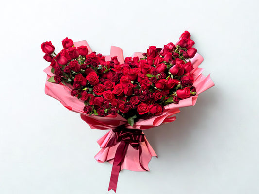 200 rosas arreglo coreano