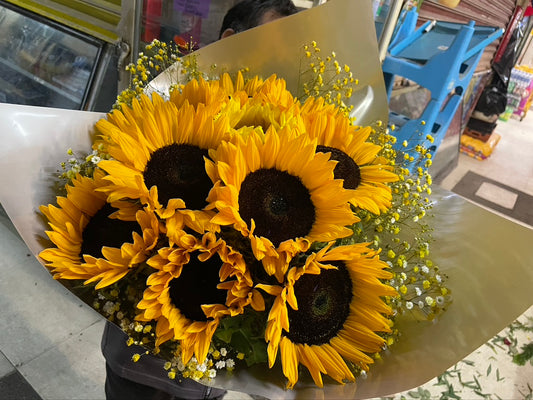Ramo de 10 girasoles